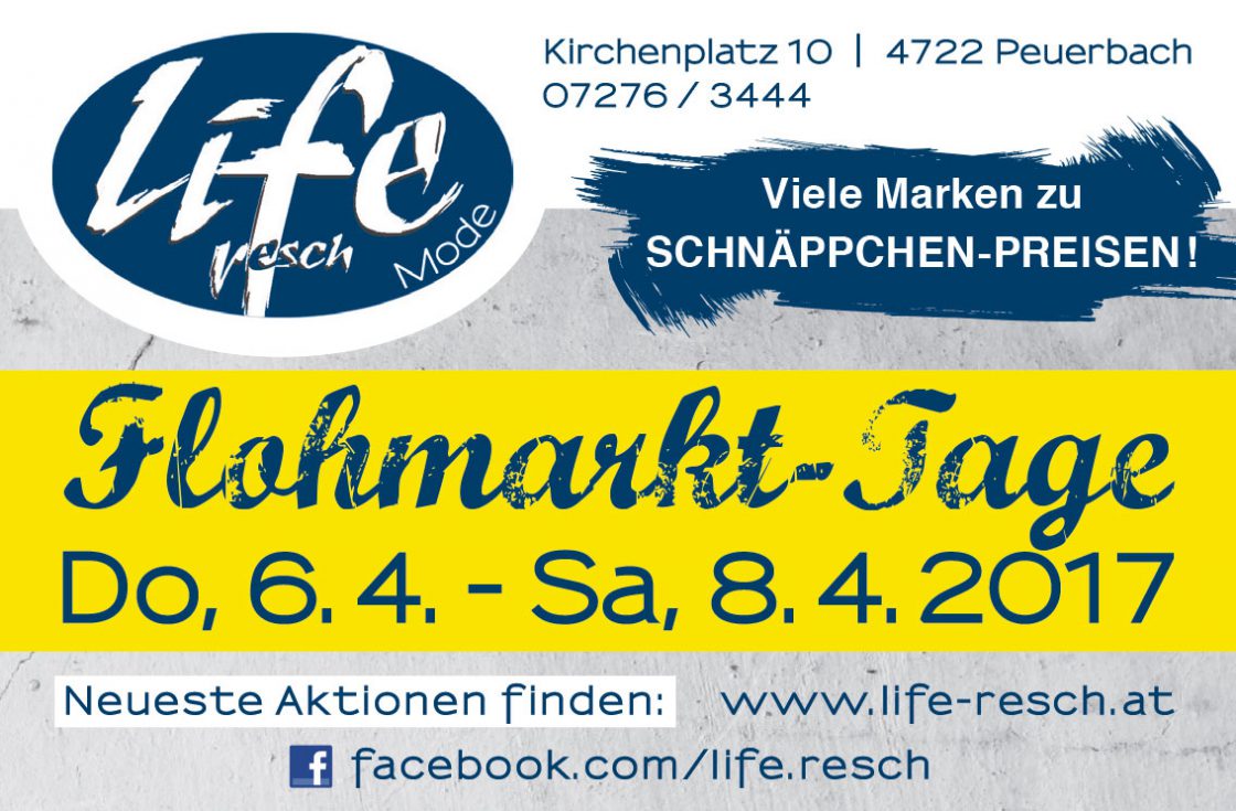 UNSER FLOHMARKT APRIL 2017